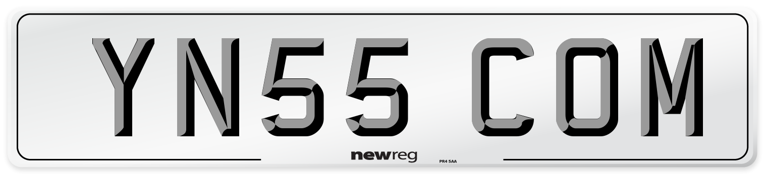 YN55 COM Number Plate from New Reg